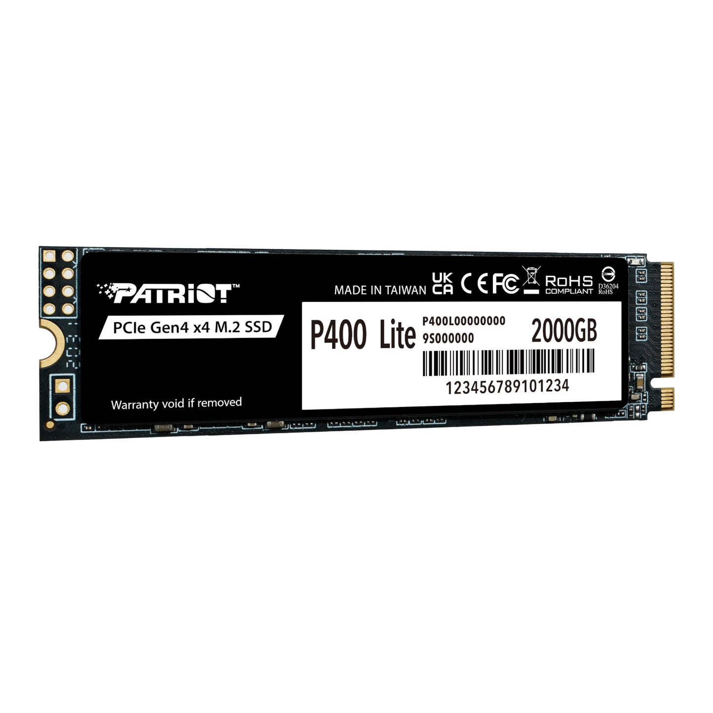 Patriot P400 Lite 2TB M.2 PCIe Gen 4 x4 NVMe SSD-1