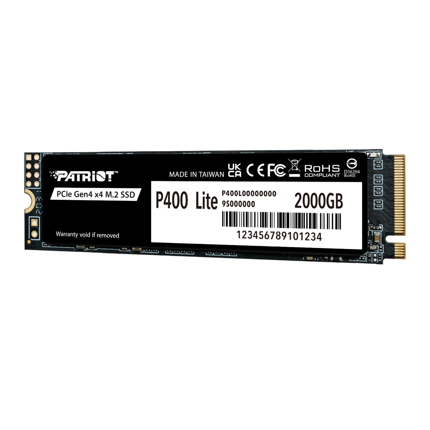Patriot P400 Lite 2TB M.2 PCIe Gen 4 x4 NVMe SSD-2