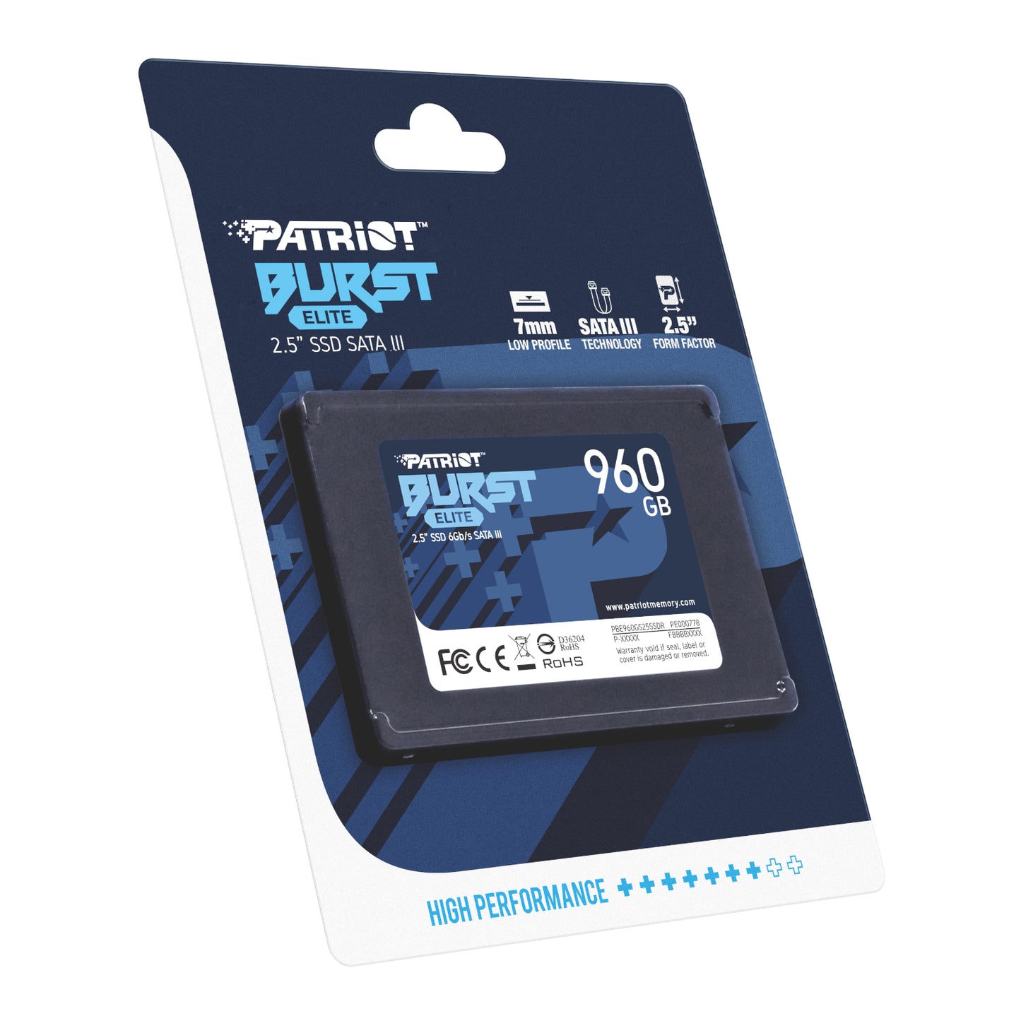 Patriot Burst Elite 960GB 2.5" SATA III SSD-4
