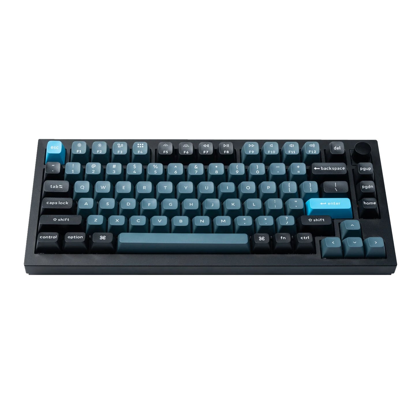 Keychron Double Shot KSA PBT Keycap Set - Dark Grey/Grey/Blue-1