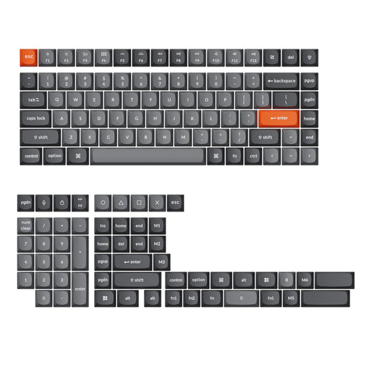 Keychron Double-Shot PBT OSA Keycap Set - Grey-0