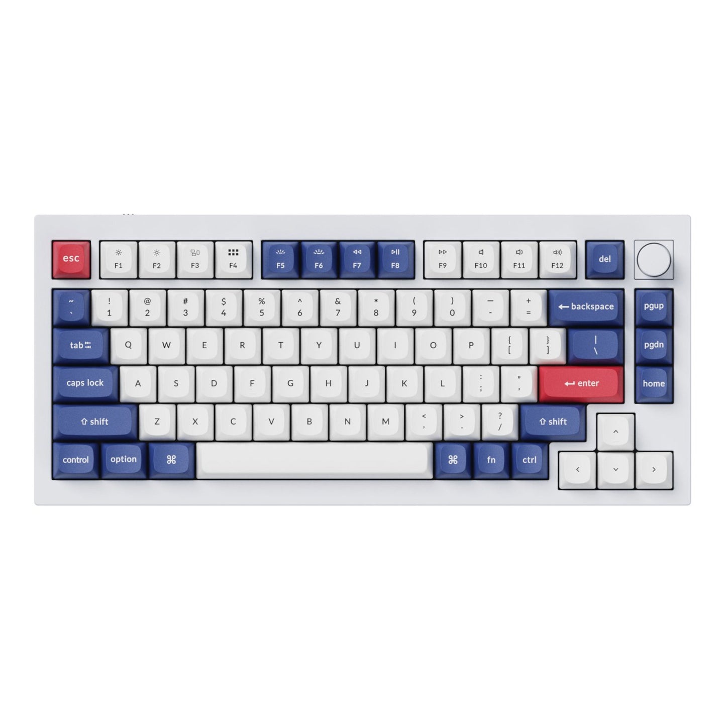 Keychron Double-Shot PBT OSA Keycap Set - Blue and White-1