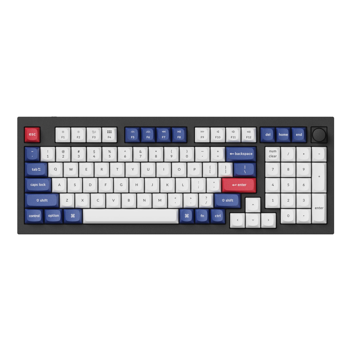 Keychron Double-Shot PBT OSA Keycap Set - Blue and White-3