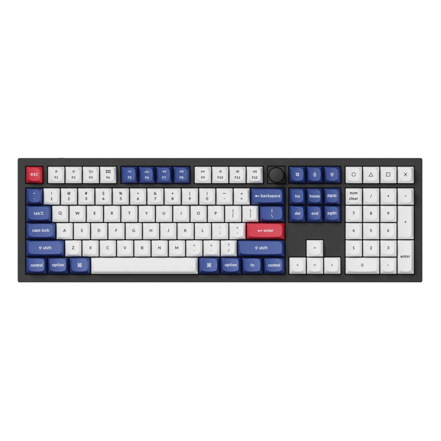 Keychron Double-Shot PBT OSA Keycap Set - Blue and White-4