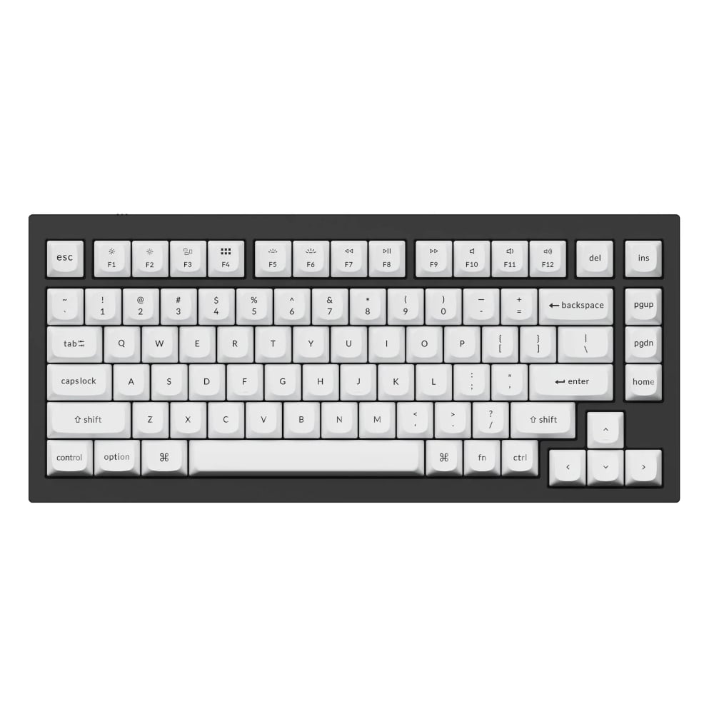 Keychron Double Shot PBT OSA Full Keycap Set - Black/White-1