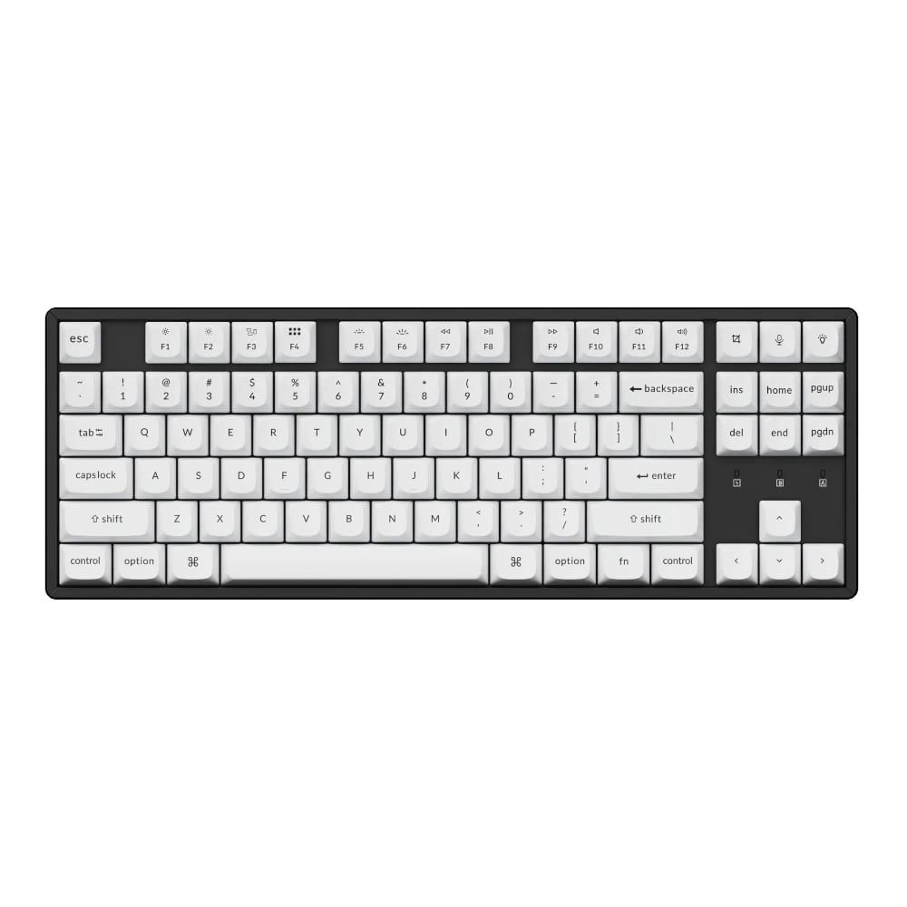 Keychron Double Shot PBT OSA Full Keycap Set - Black/White-3