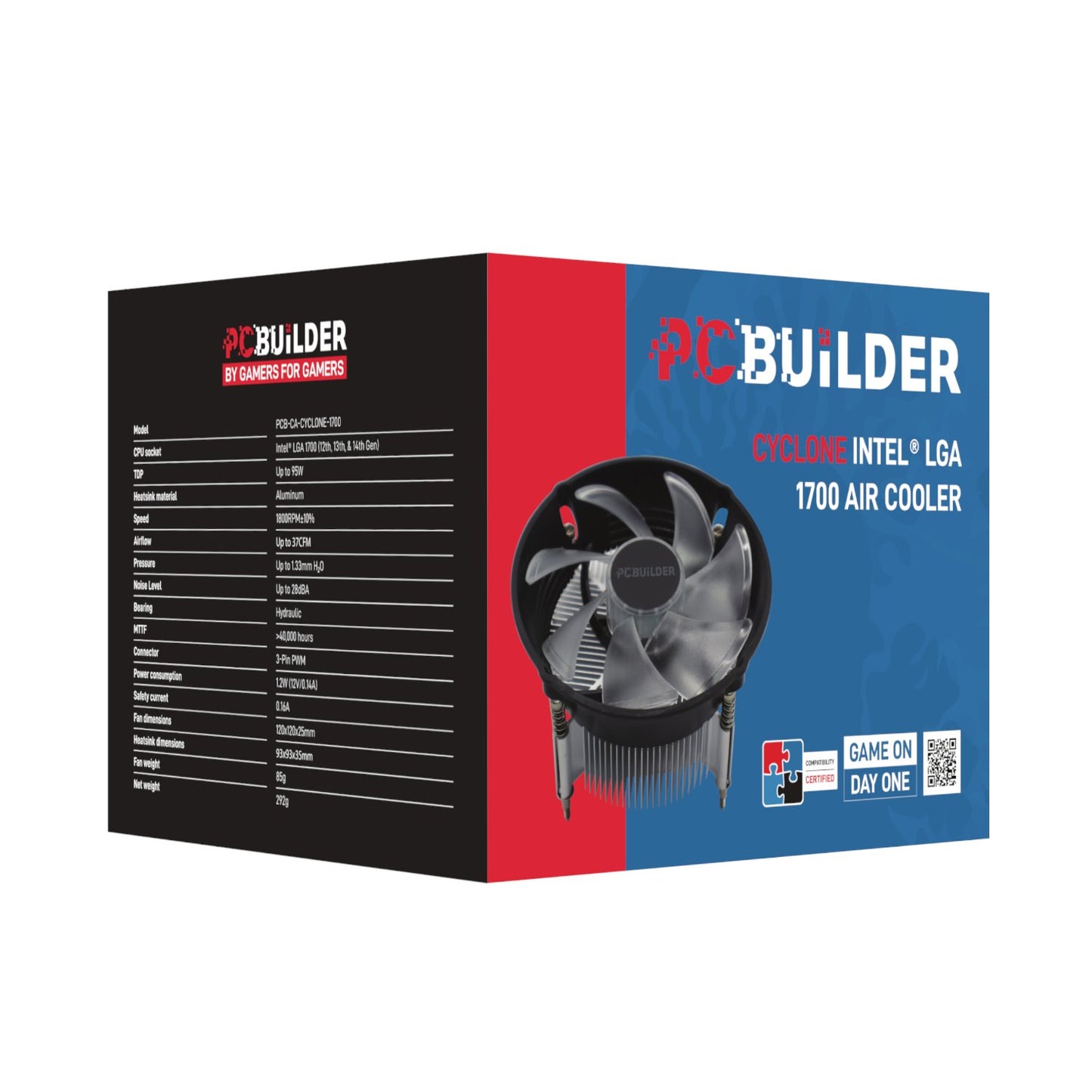 PCBuilder CYCLONE Intel® LGA 1700 Air Cooler-5