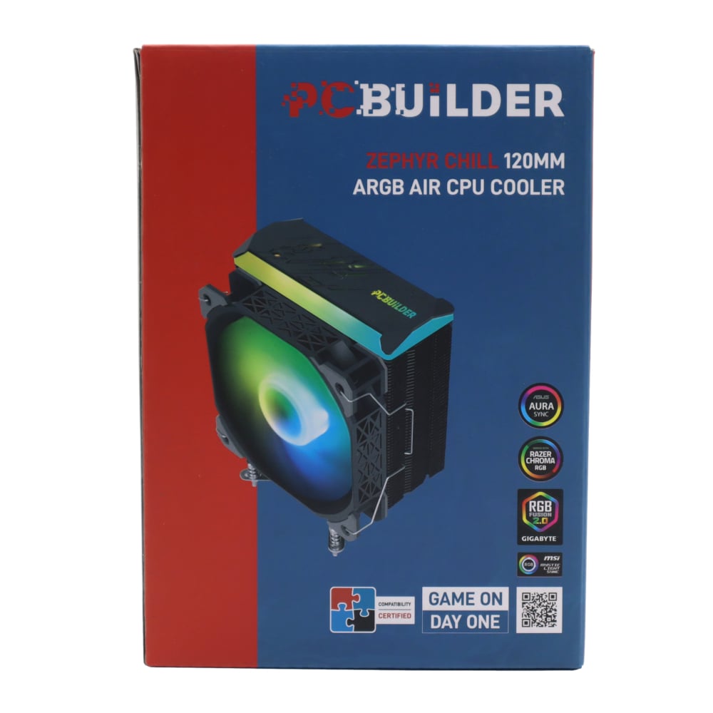PCBuilder Zephyr Chill 120MM ARGB AIR CPU Cooler-1