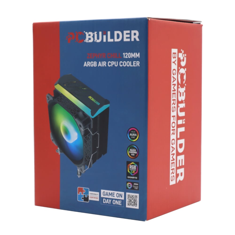 PCBuilder Zephyr Chill 120MM ARGB AIR CPU Cooler-2