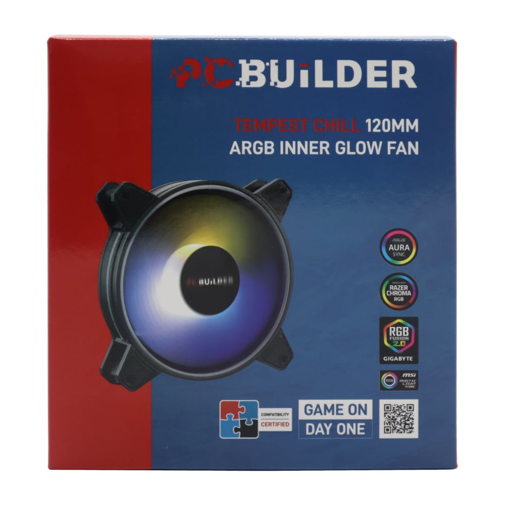 PCBuilder Tempest Chill 120MM ARGB Inner Glow Fan-1