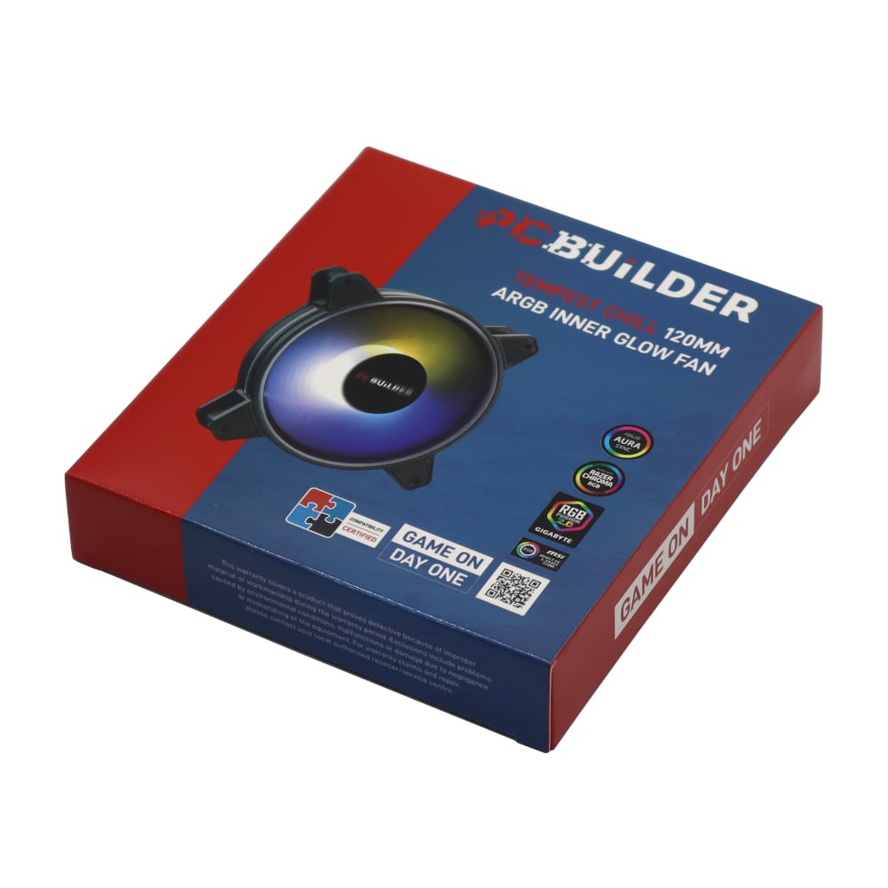 PCBuilder Tempest Chill 120MM ARGB Inner Glow Fan-4