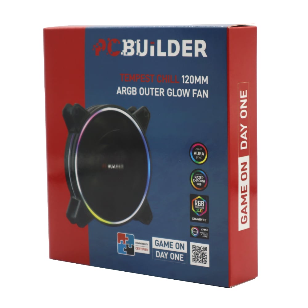 PCBuilder Tempest Chill 120MM ARGB Outer Glow Fan-2