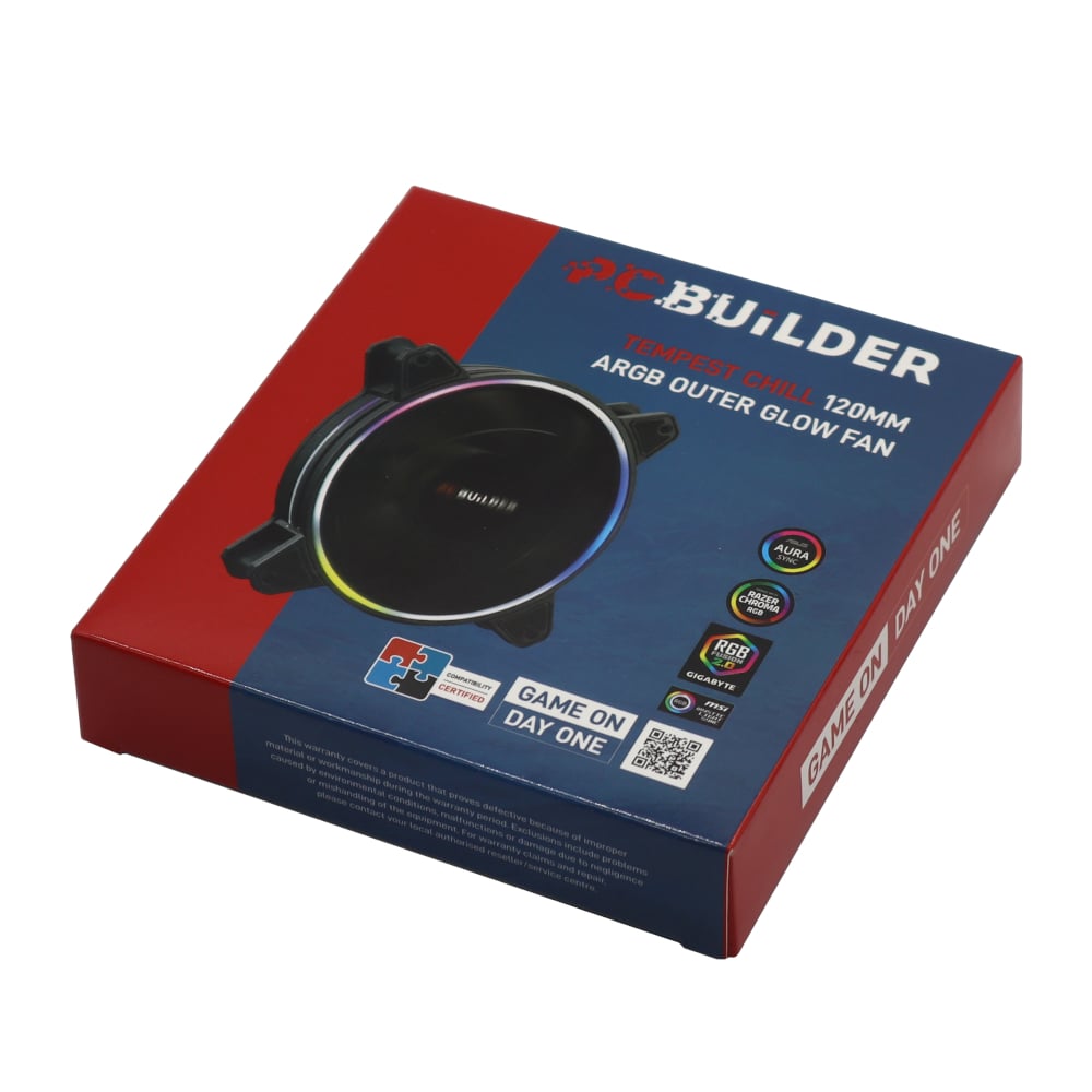 PCBuilder Tempest Chill 120MM ARGB Outer Glow Fan-4