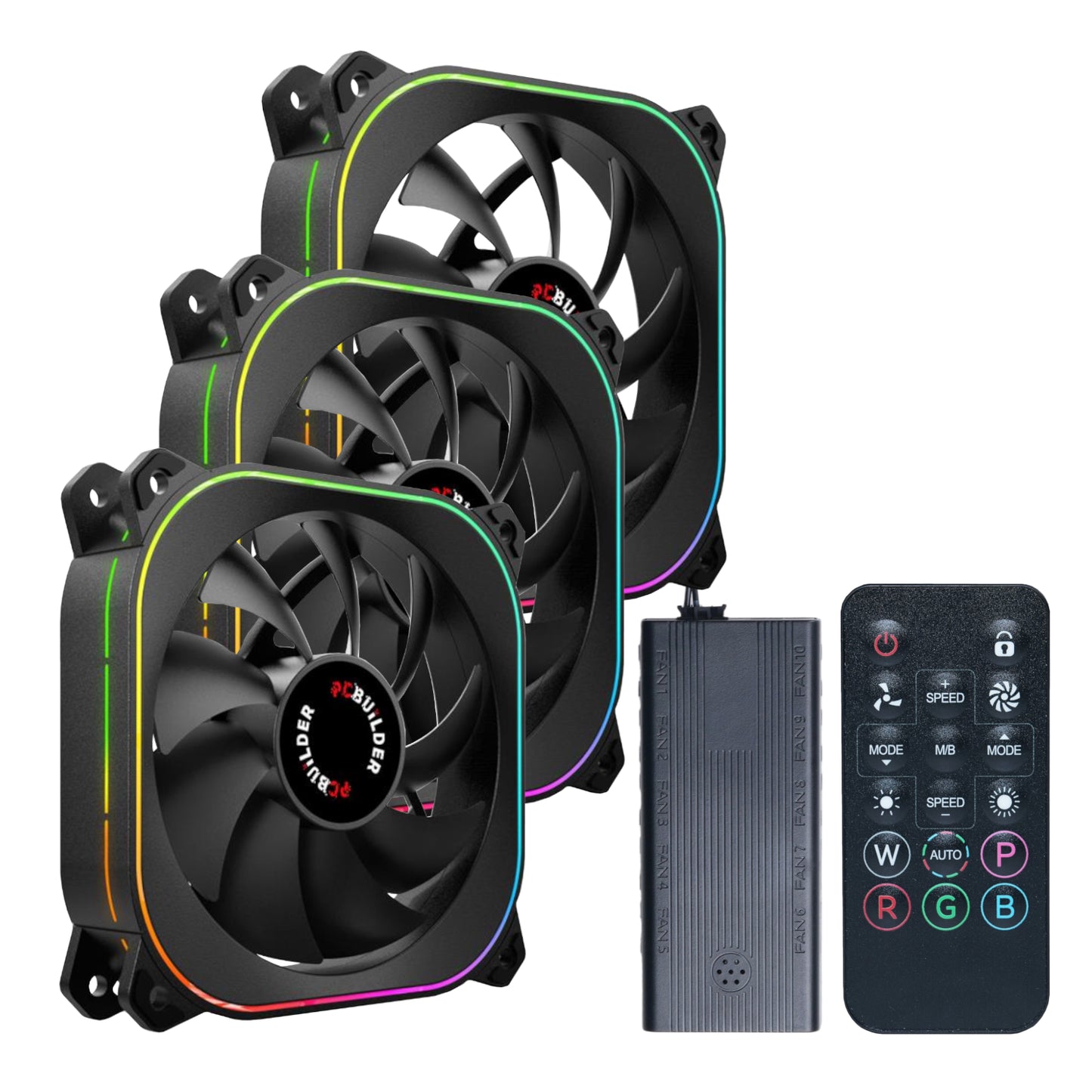 PCBuilder TORNADO CHILL ARGB 120mm Fan Kit-0