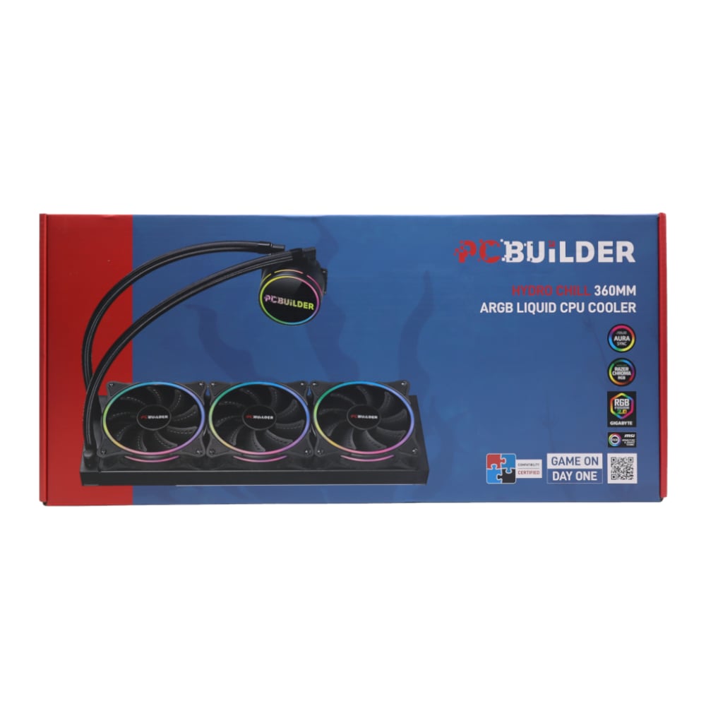 PCBuilder Hydro Chill 360MM AIO Liquid CPU Cooler ARGB-1