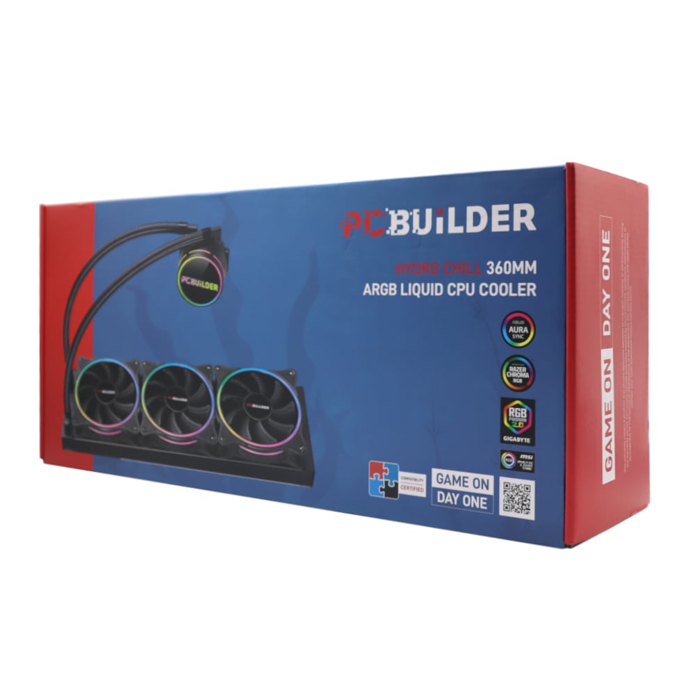 PCBuilder Hydro Chill 360MM AIO Liquid CPU Cooler ARGB-2