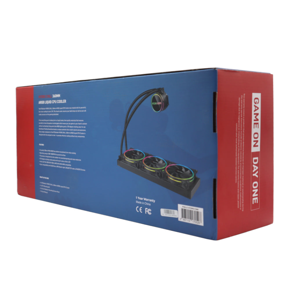 PCBuilder Hydro Chill 360MM AIO Liquid CPU Cooler ARGB-3