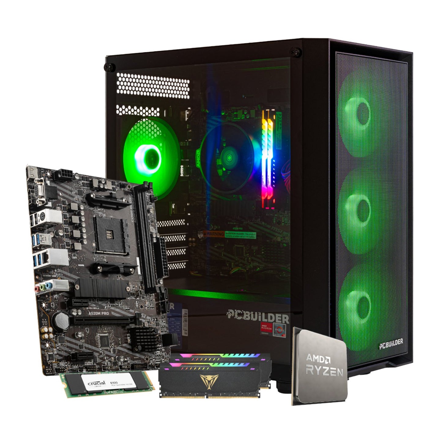 PCBuilder Ryzen 5 5600GT DEFENDER Windows 11 Gaming PC-16