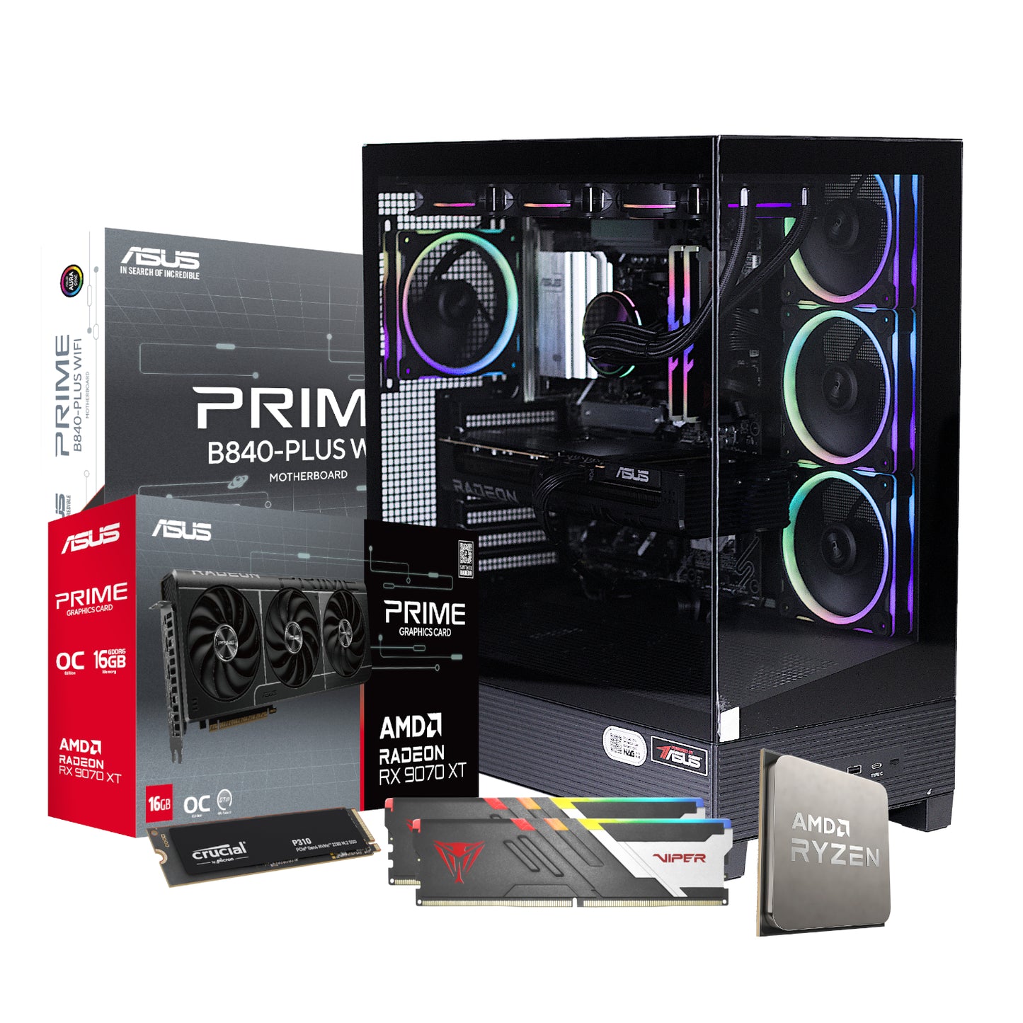 PCBuilder Ryzen 7 7800X3D MAXIMUS Windows 11 Gaming PC-1