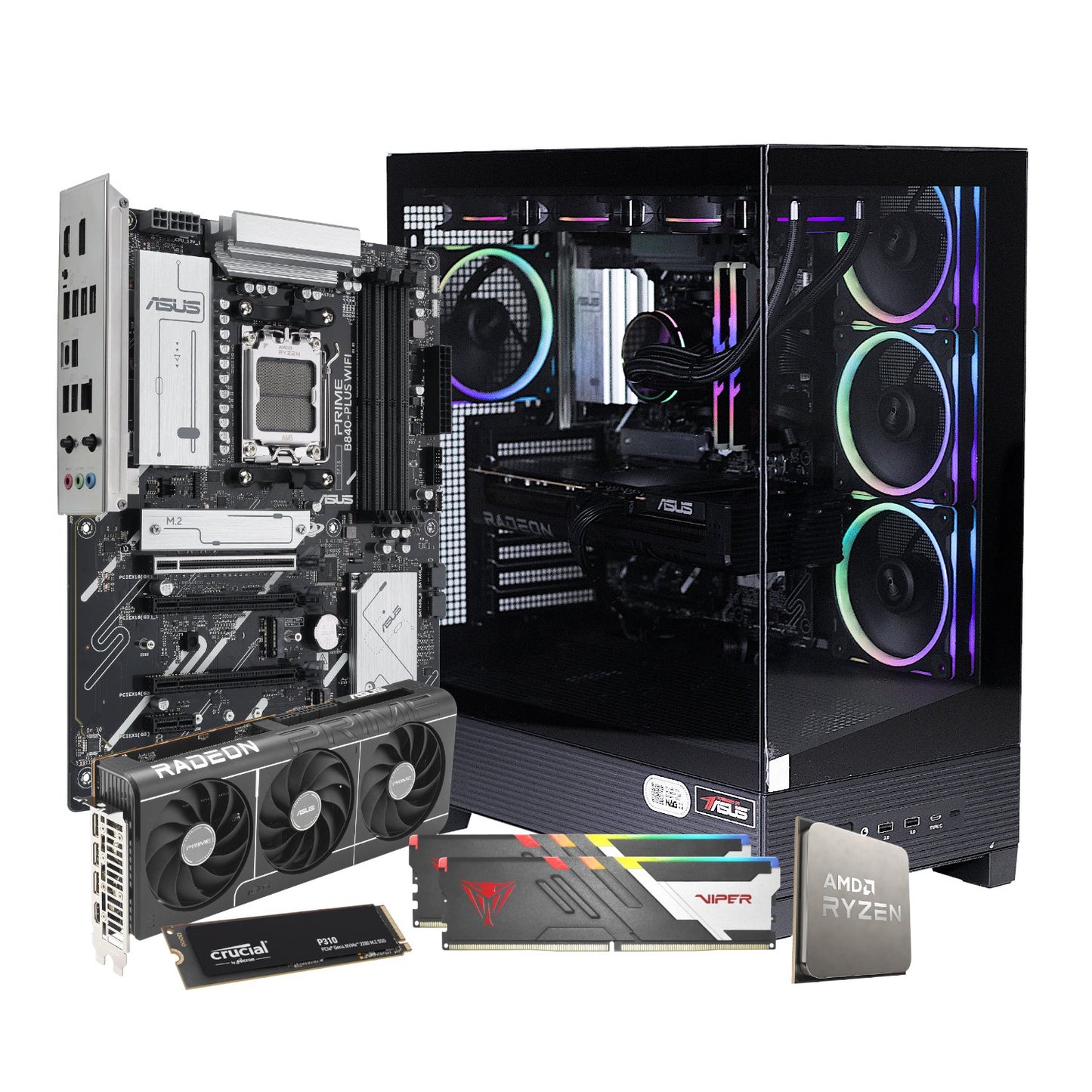 PCBuilder Ryzen 7 7800X3D MAXIMUS Windows 11 Gaming PC-15