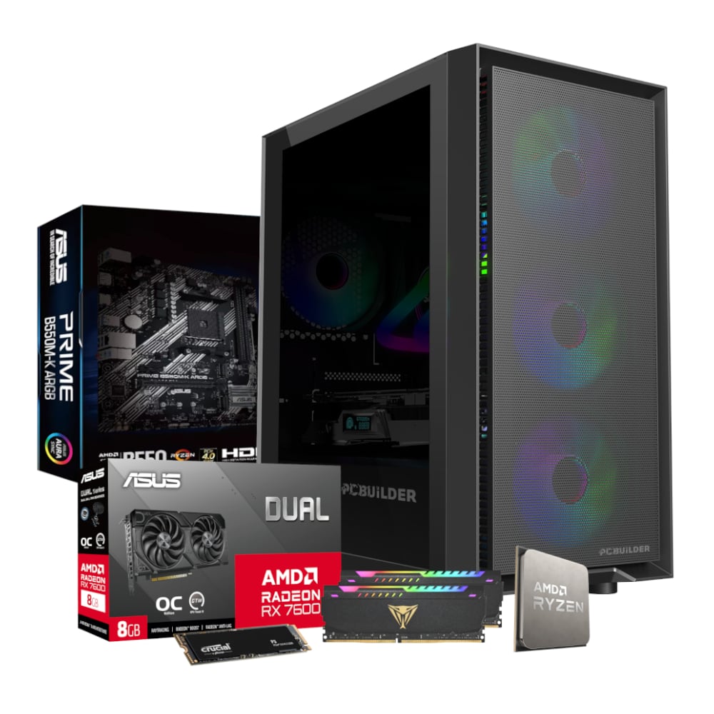 PCBuilder Ryzen 5 5600X PATHFINDER Windows 11 Gaming PC-1