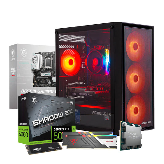 PCBuilder Ryzen 5 8400F RECON Windows 11 Gaming PC-0