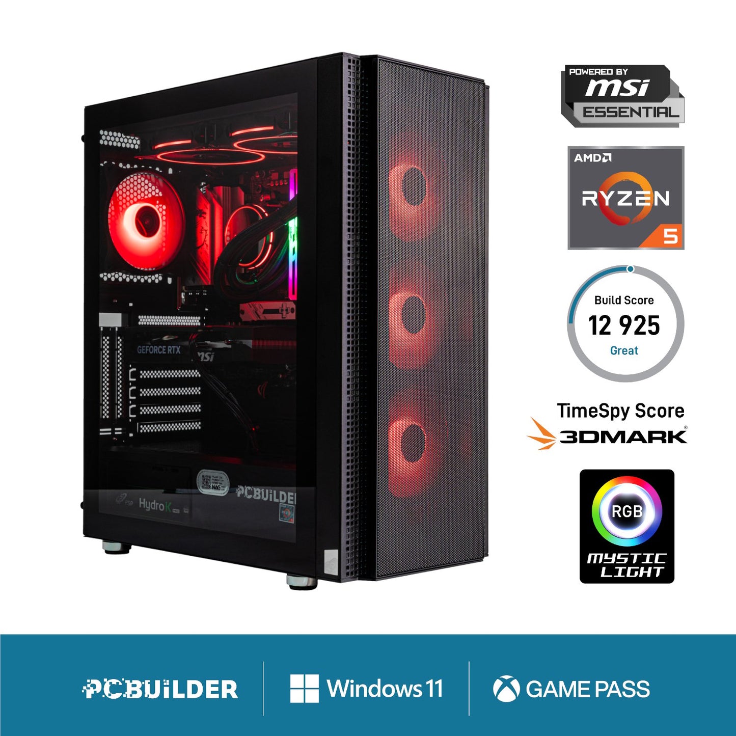 PCBuilder Ryzen 5 7600 SPECIALIST Windows 11 Gaming PC-0