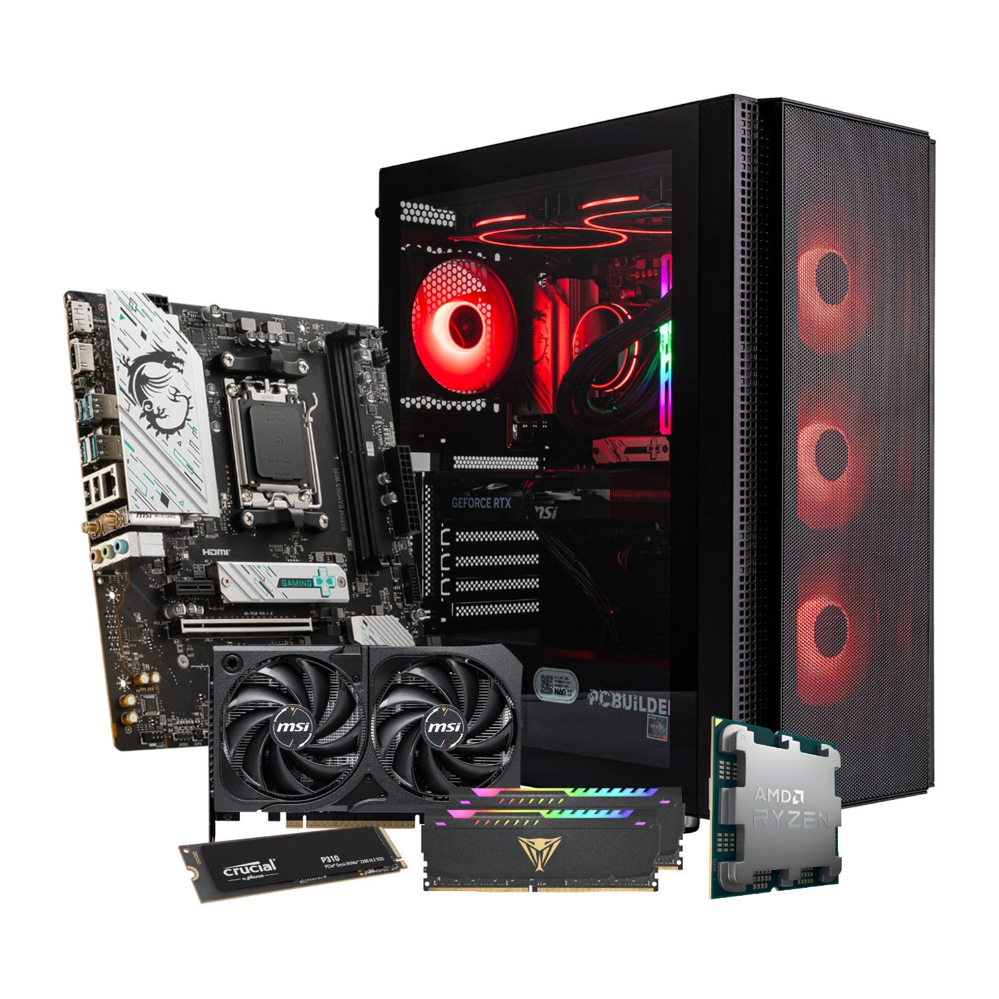 PCBuilder Ryzen 5 7600 SPECIALIST Windows 11 Gaming PC-17