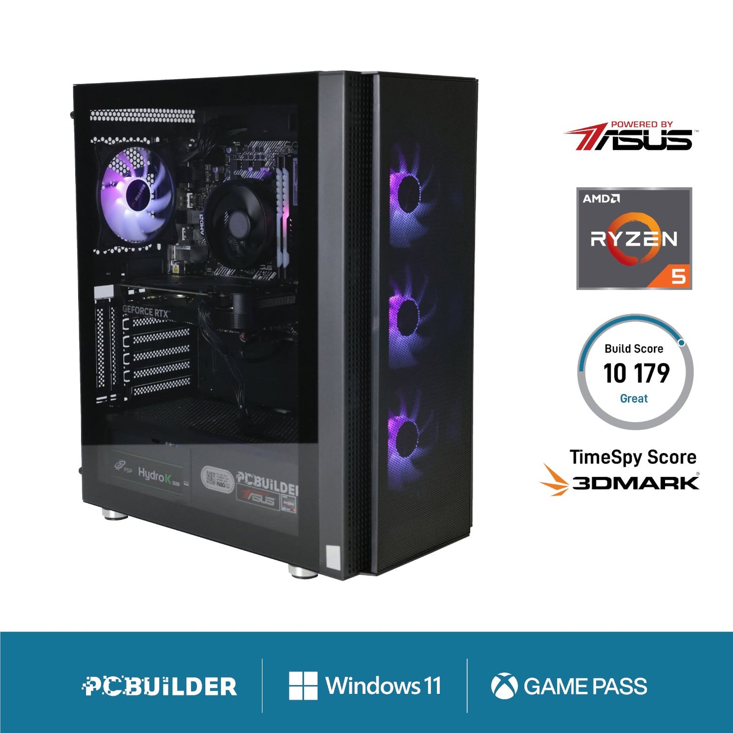 PCBuilder Ryzen 5 5600X TITAN Windows 11 Gaming PC-0