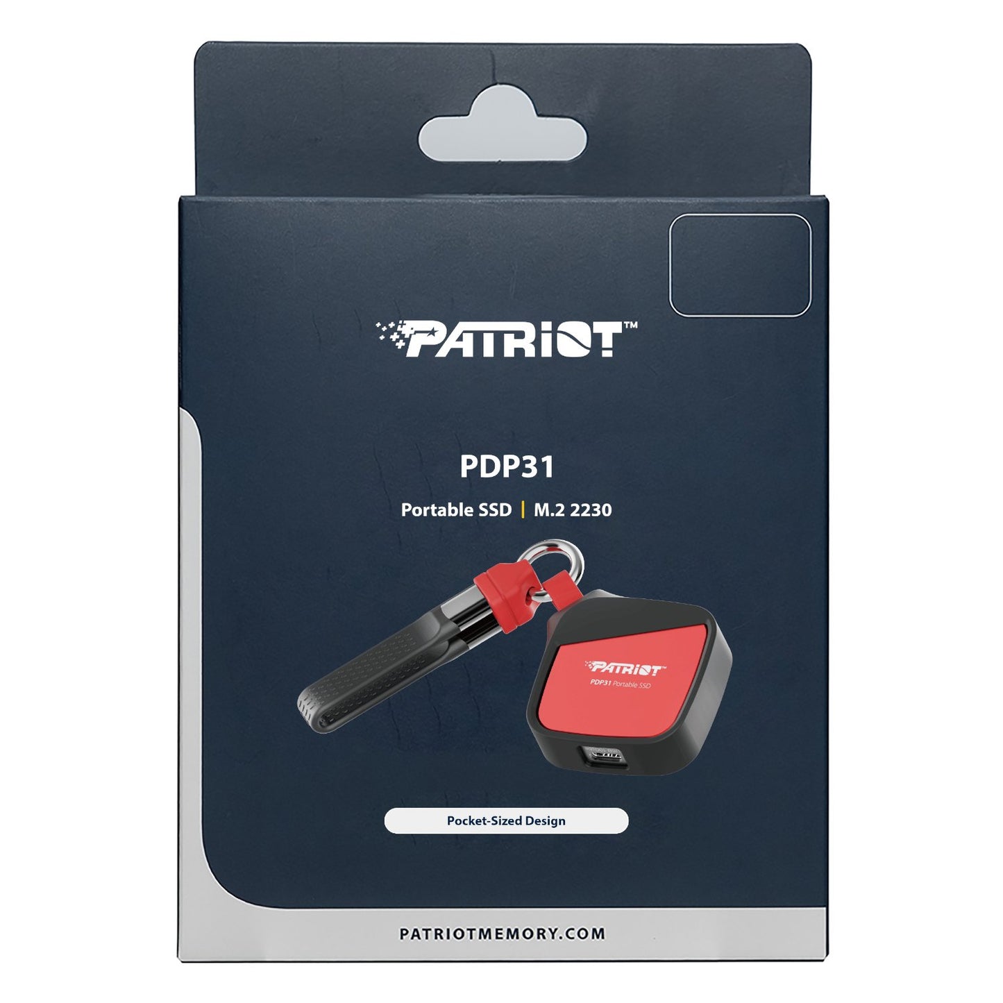 Patriot PDP31 1TB Type-C Portable SSD - Red / Black-4