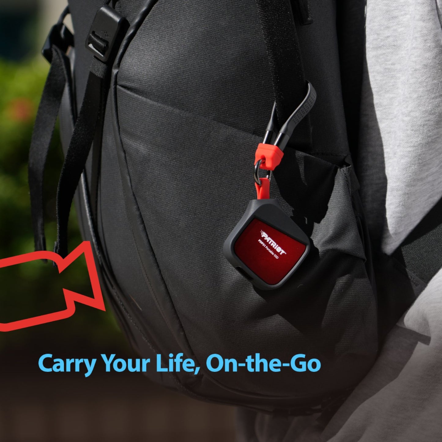 Patriot PDP31 1TB Type-C Portable SSD - Red / Black-5