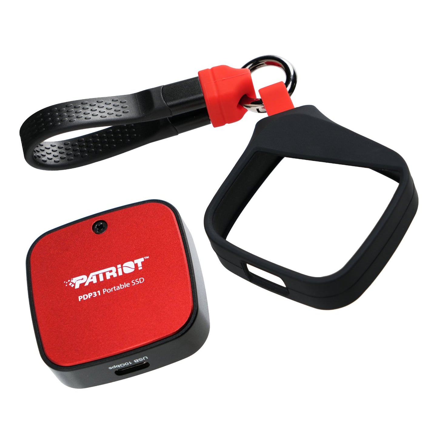Patriot PDP31 500GB Type-C Portable SSD - Red / Black-3