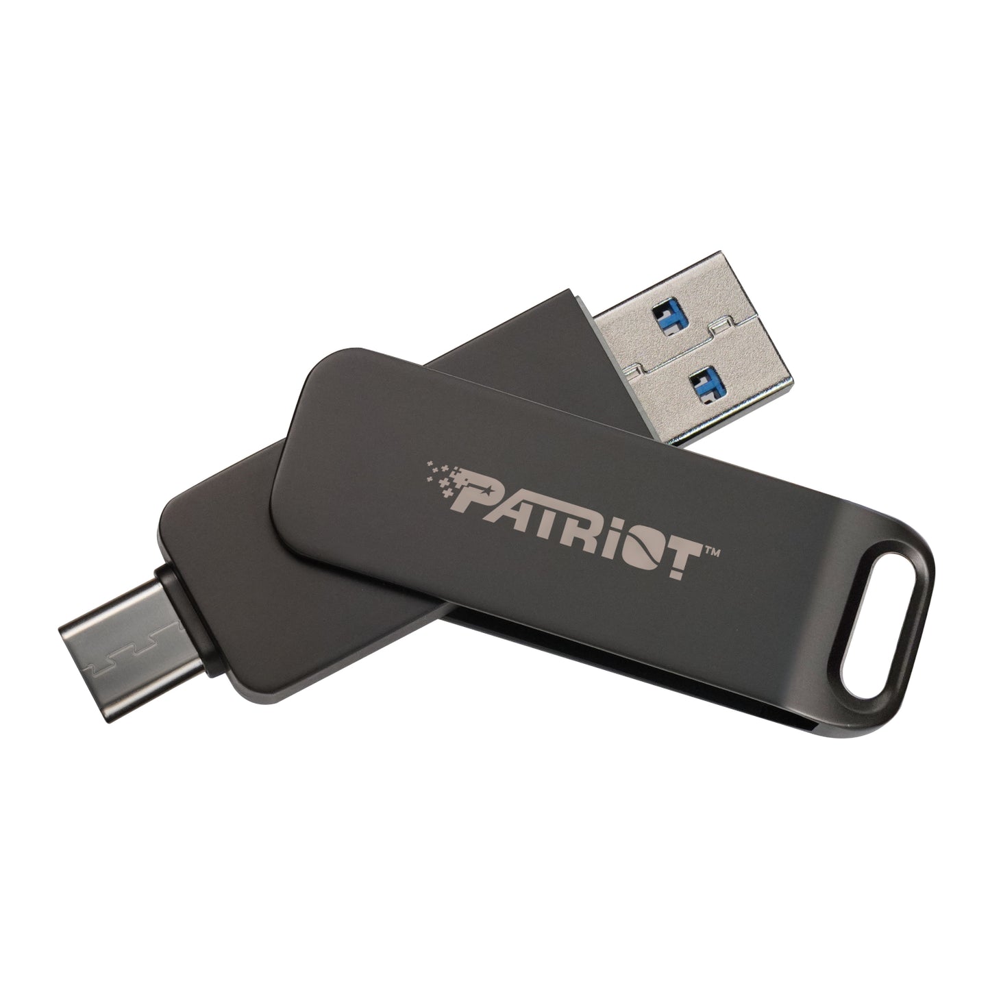 Patriot Rage R550 128GB USB3.2 Swing Type A to Type-C Flash Drive-0