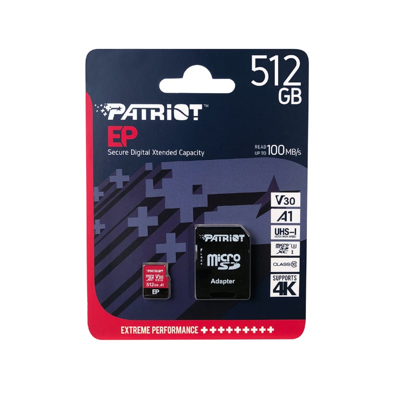 Patriot EP V30 A1 512GB Micro SDXC Card + Adapter-2