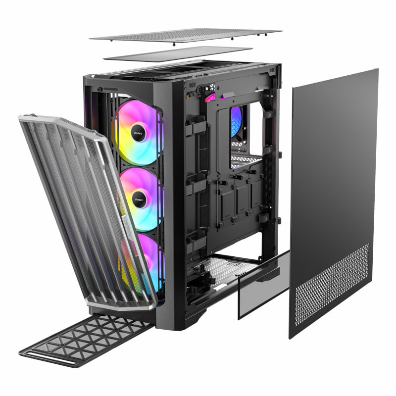 Antec Performance FT1 E-ATX |ATX |M-ATX | ITX ARGB Full-Tower Gaming Chassis - Black-19