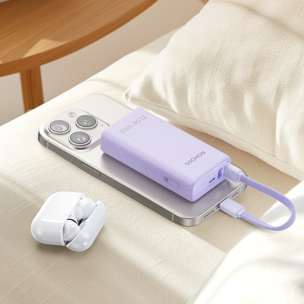 Romoss PHA10 10000mAh 22.5W Fast Charge Power Bank – Purple-2