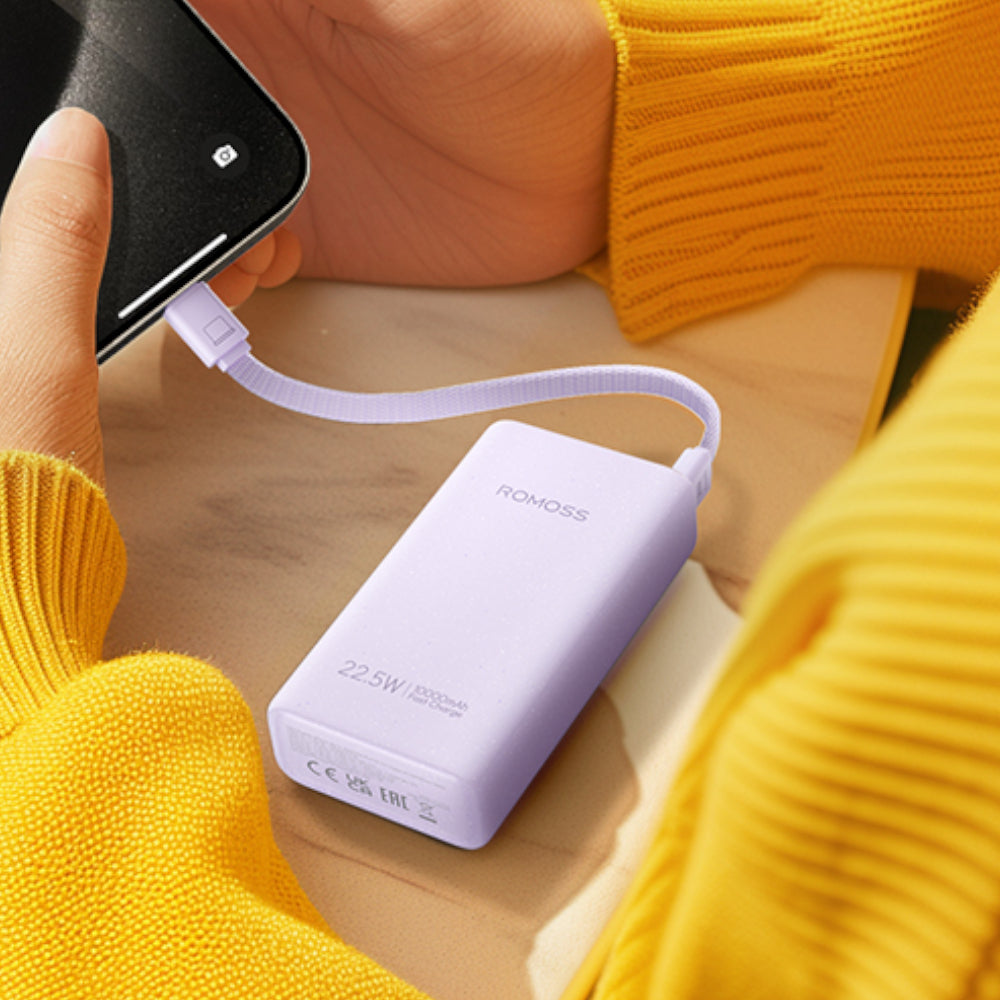 Romoss PHA10 10000mAh 22.5W Fast Charge Power Bank – Purple-3