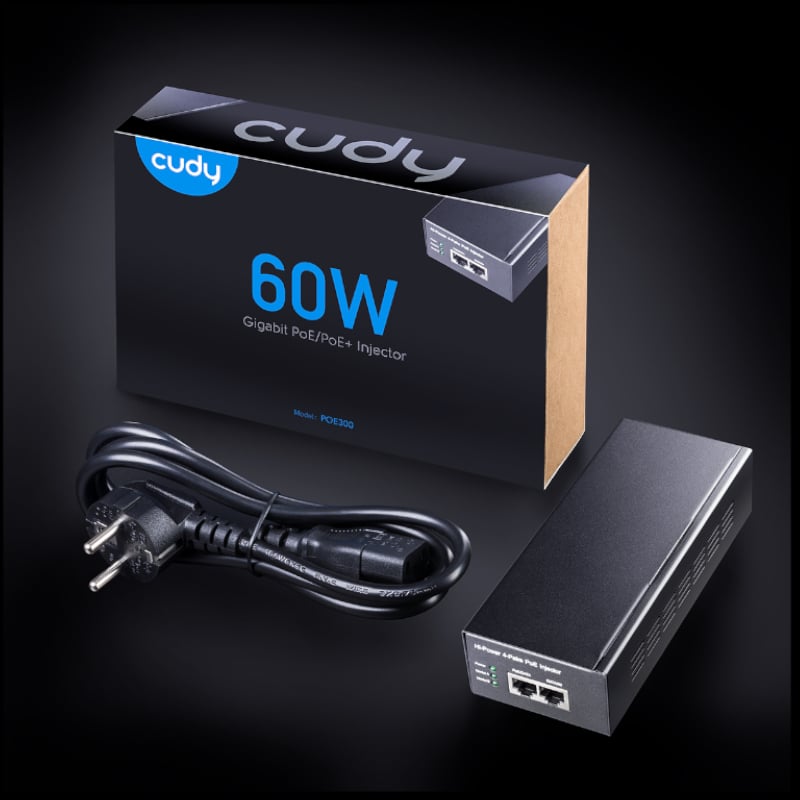 Cudy 60W Gigabit PoE+ Injector-4