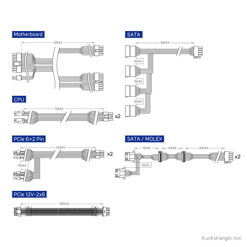FSP VITA GM 750W Gold Fully Modular PSU-5