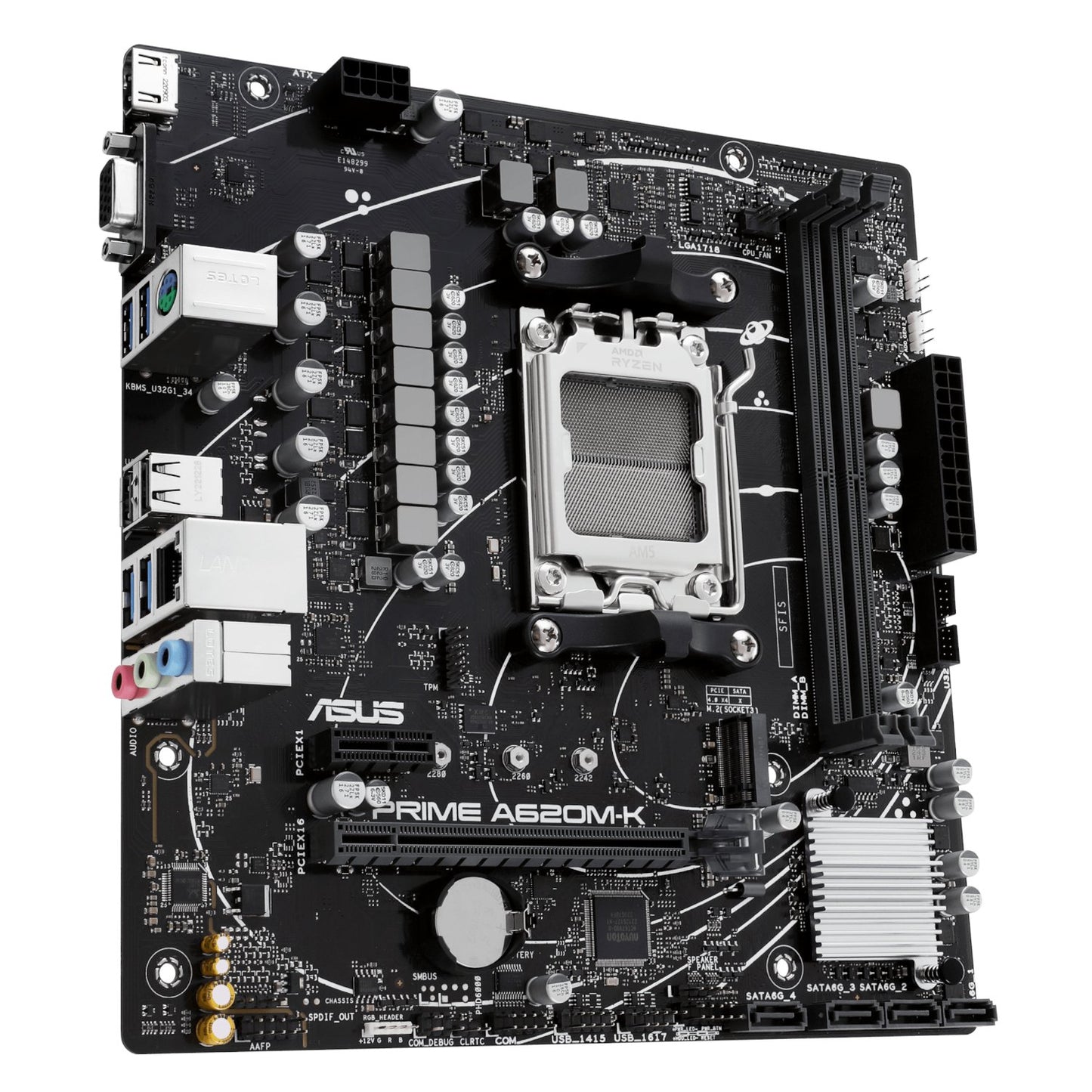 ASUS Prime A620M-K AM5 DDR5 M-ATX Motherboard-3