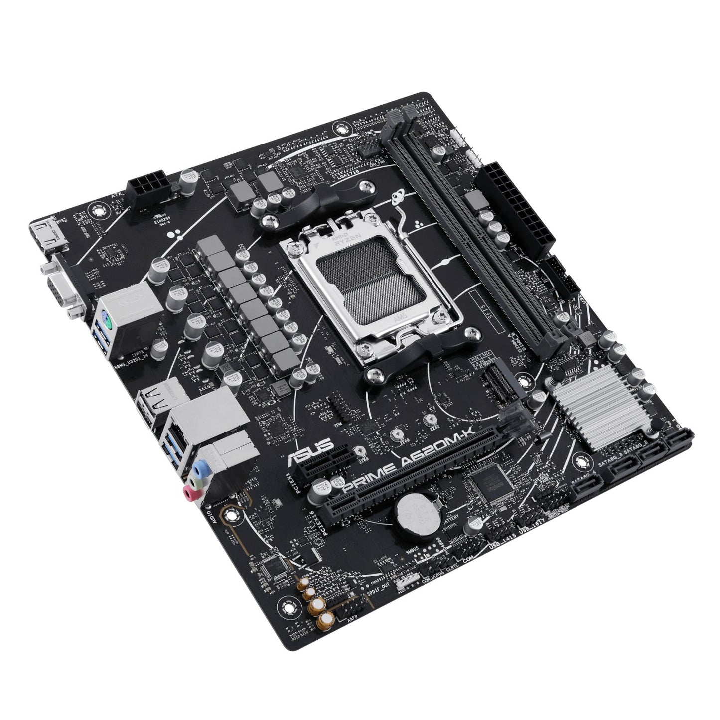 ASUS Prime A620M-K AM5 DDR5 M-ATX Motherboard-4
