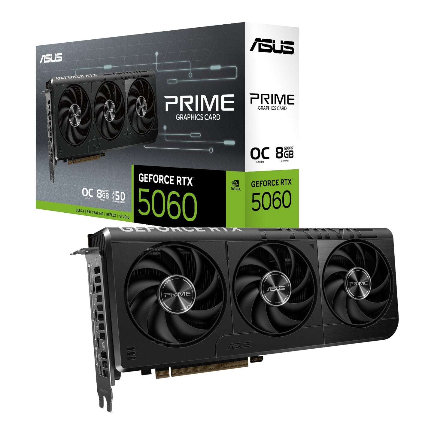 ASUS PRIME GeForce RTX 5060 OC 8GB GDDR7 GPU – SFF-Ready Graphics Card-0
