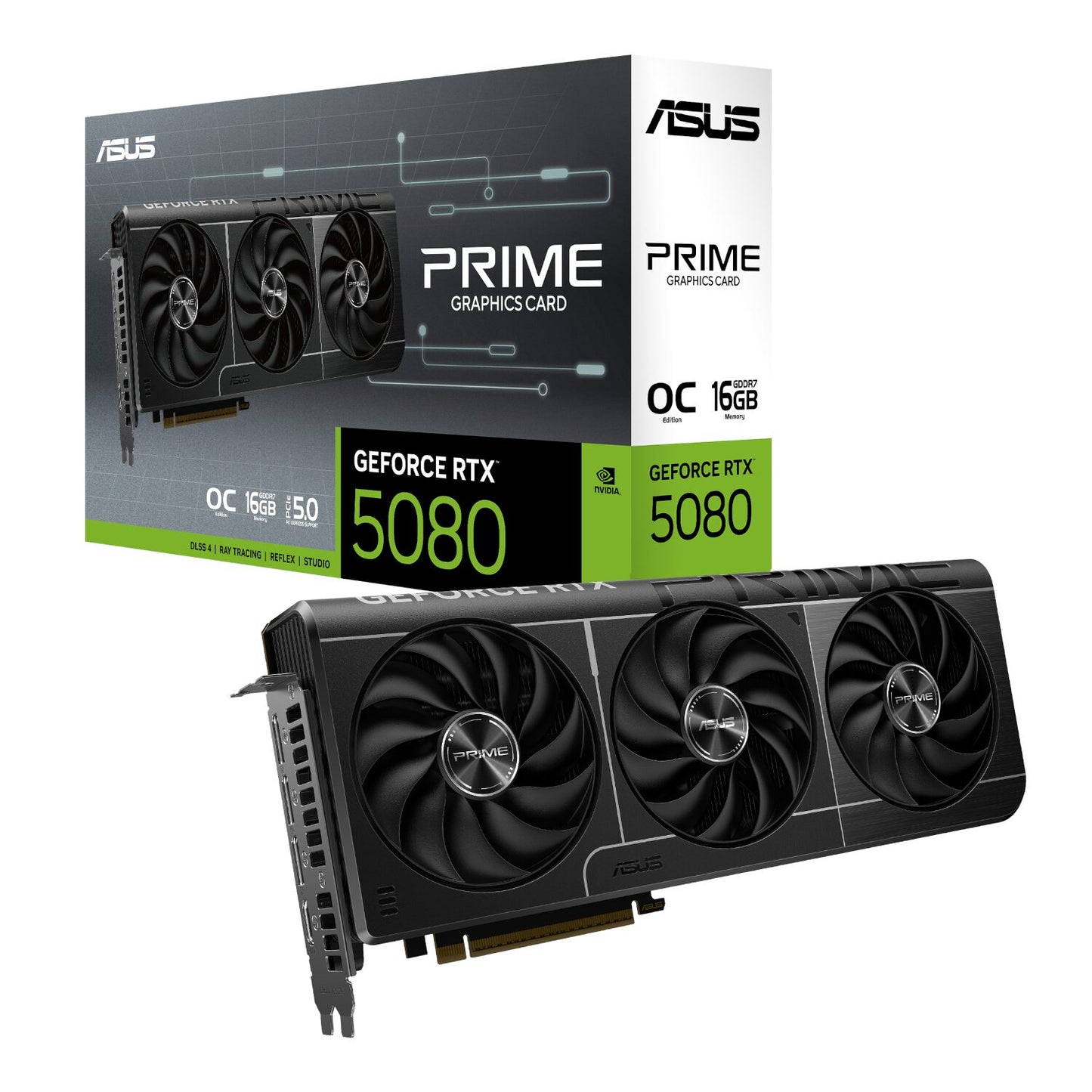 ASUS PRIME GeForce RTX 5080 16GB OC Edition GDDR7 Graphics Card-0