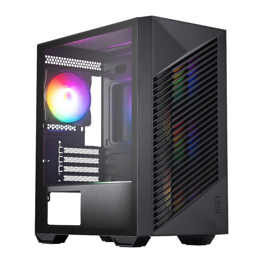 MSI PRO FORGE M050A Micro-ATX Gaming Chassis - Black-0