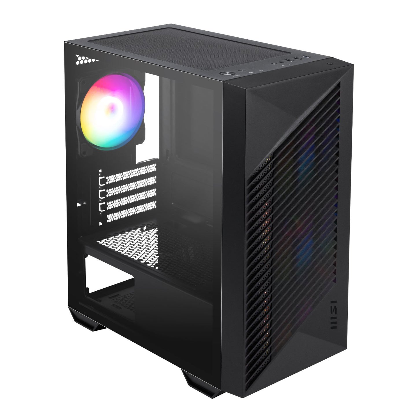 MSI PRO FORGE M050A Micro-ATX Gaming Chassis - Black-3