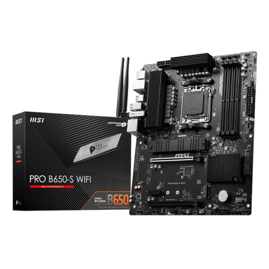 MSI PRO B650-S Wi-Fi AMD AM5 ATX Gaming Motherboard-0