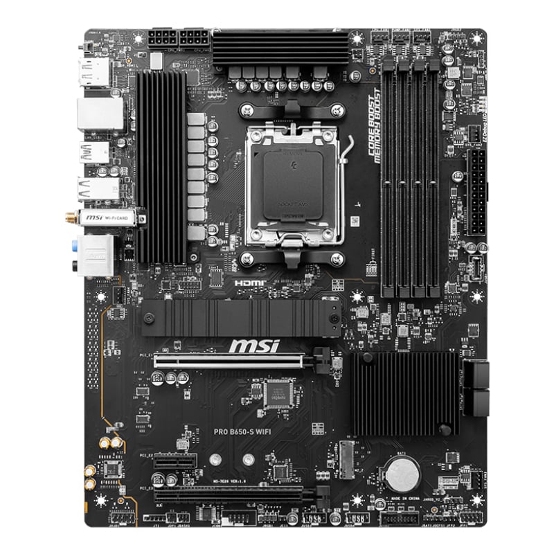 MSI PRO B650-S Wi-Fi AMD AM5 ATX Gaming Motherboard-1