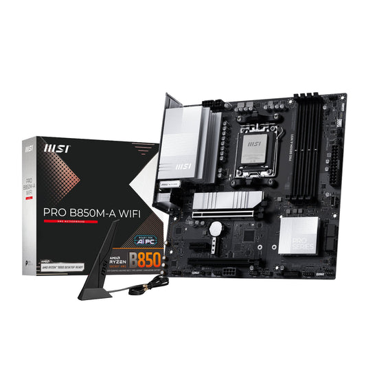 MSI PRO B850M-A WIFI AM5 DDR5 M-ATX Motherboard-0