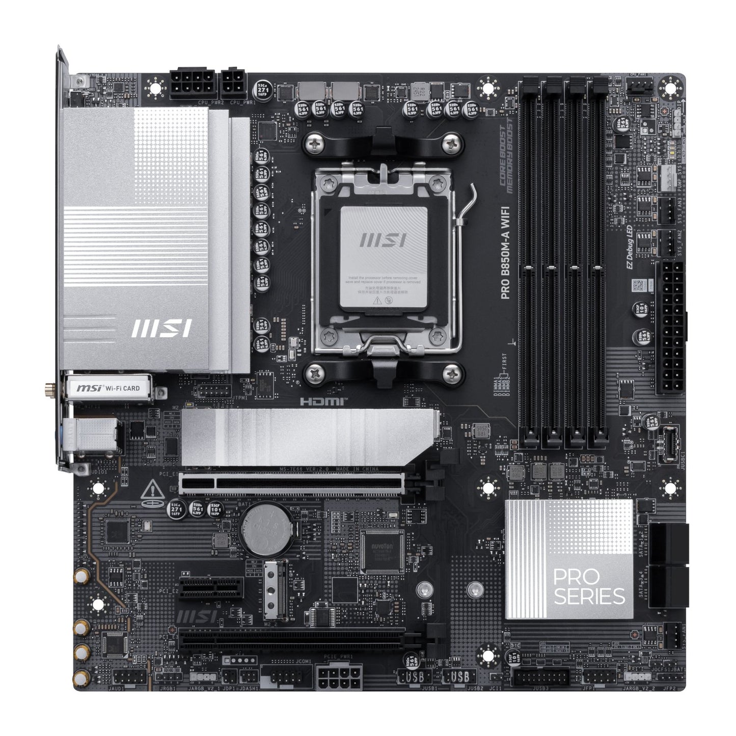 MSI PRO B850M-A WIFI AM5 DDR5 M-ATX Motherboard-1