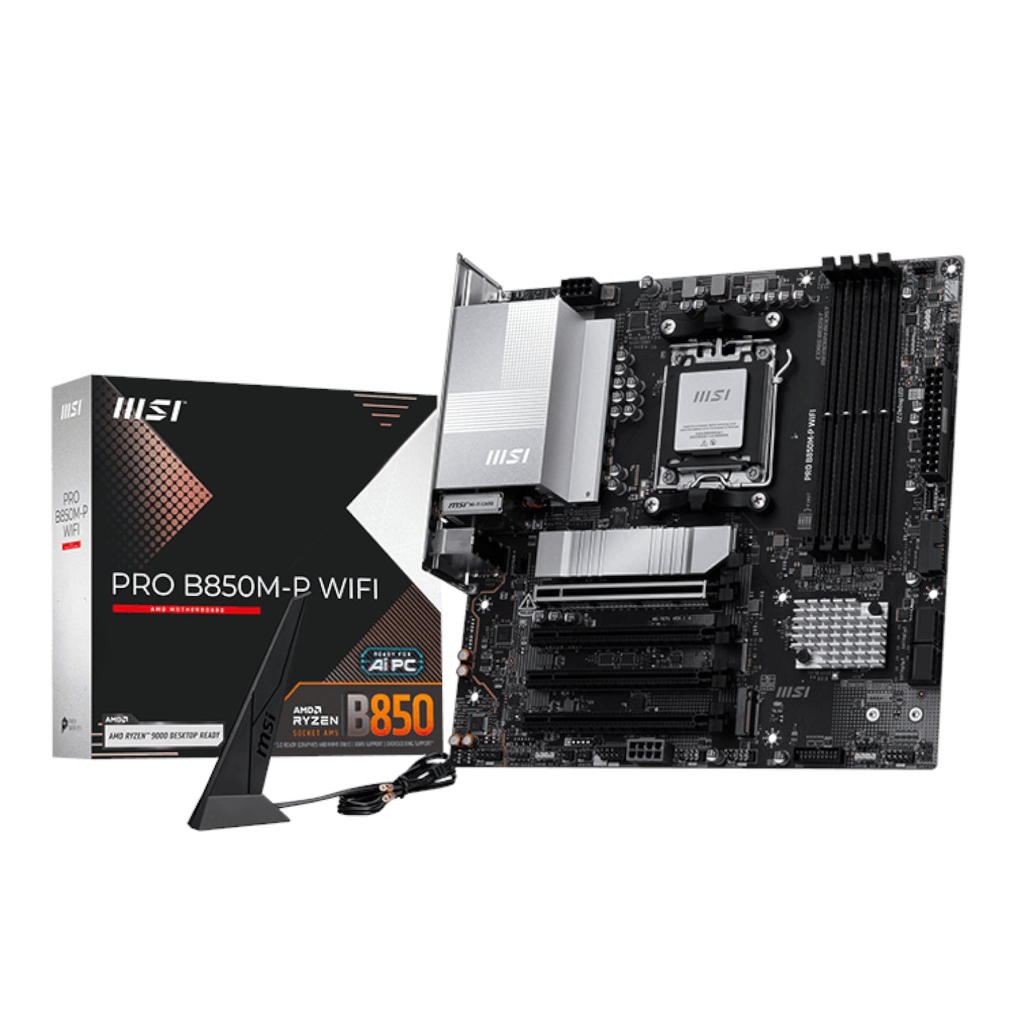 MSI PRO B850M-P WIFI AM5 mATX Motherboard-0